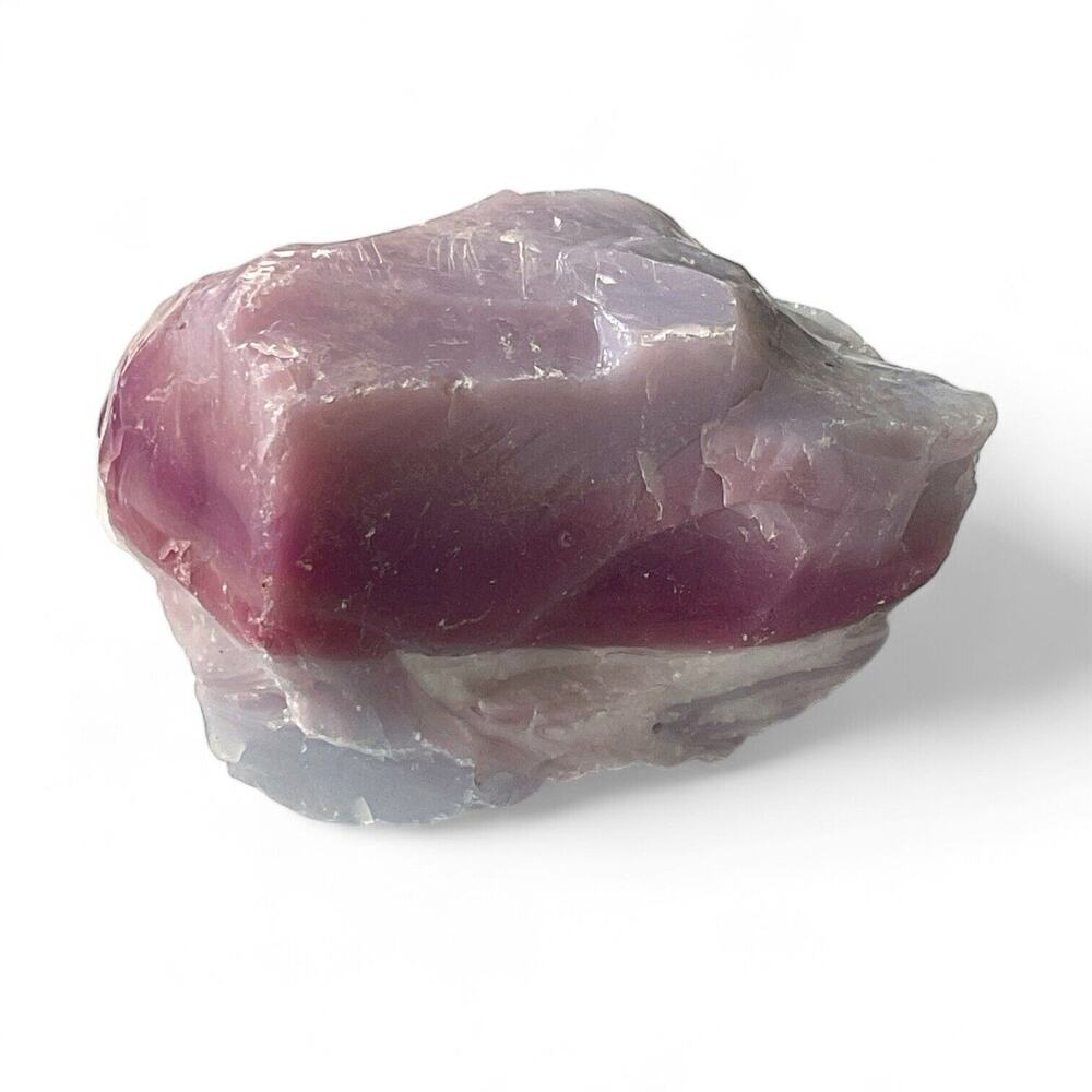 Lavender‎ Pink Milk Glass Art Glass Cullet Glowing Manganese Slag Glass #4GX194